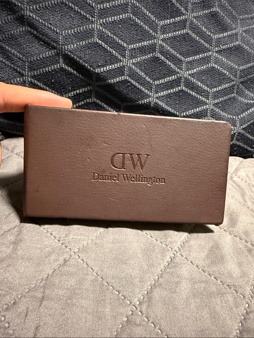 Daniel Wellington Brown Leather Travel Case and Watch